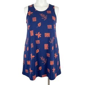 The Vermont Country Store Dress M. Mac Cotton Sleeveless Beach Cottage